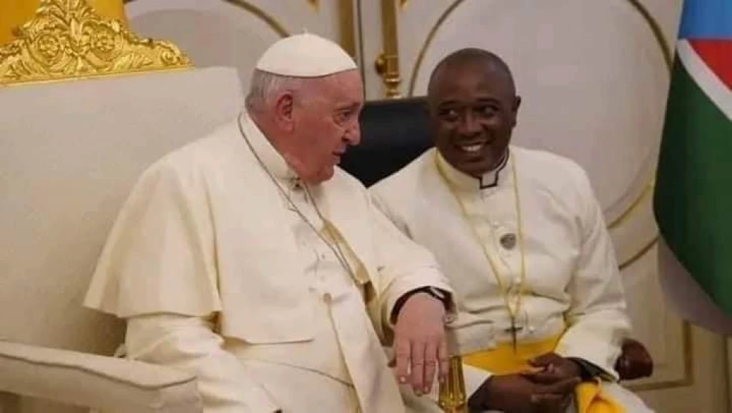 Pope recognizes Fr Lo’boko for incredible translation during papal visit