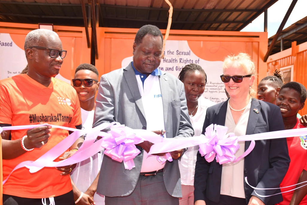UNFPA hands over self-care sport facilities to female football team 