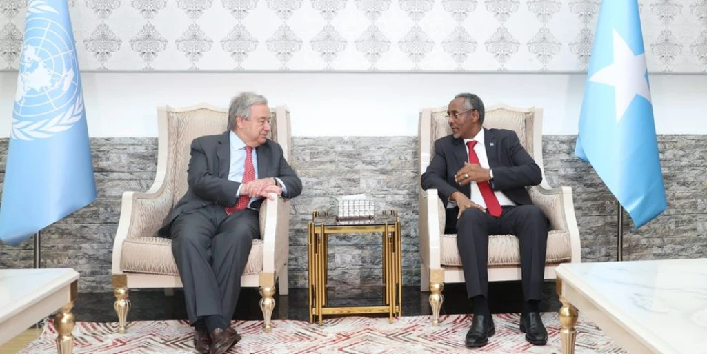 UN chief Guterres arrives in Mogadishu for brief visit to Somalia
