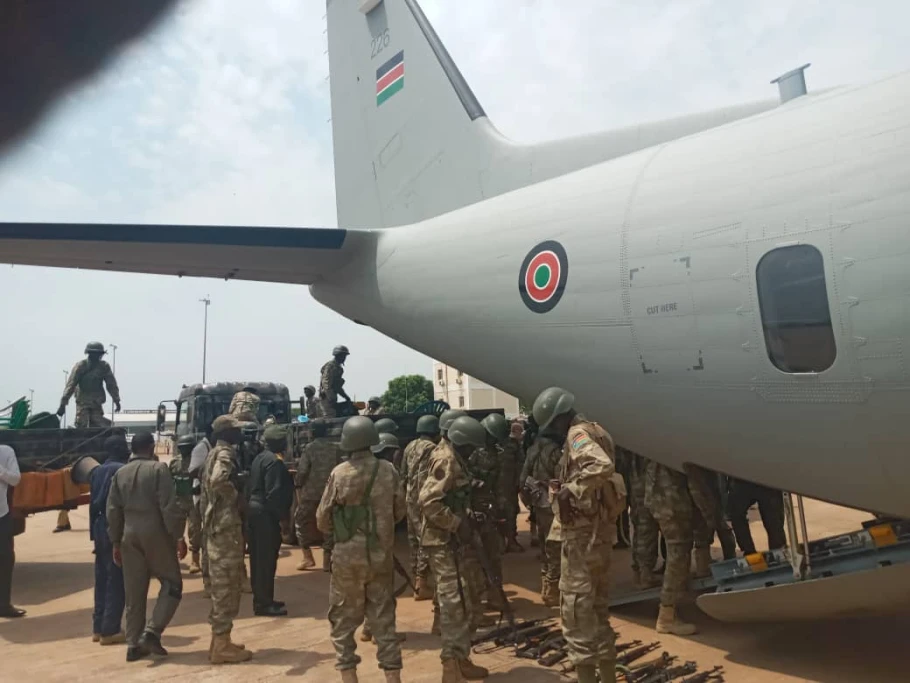 300 more S Sudan soldiers fly to Goma to help restore stability