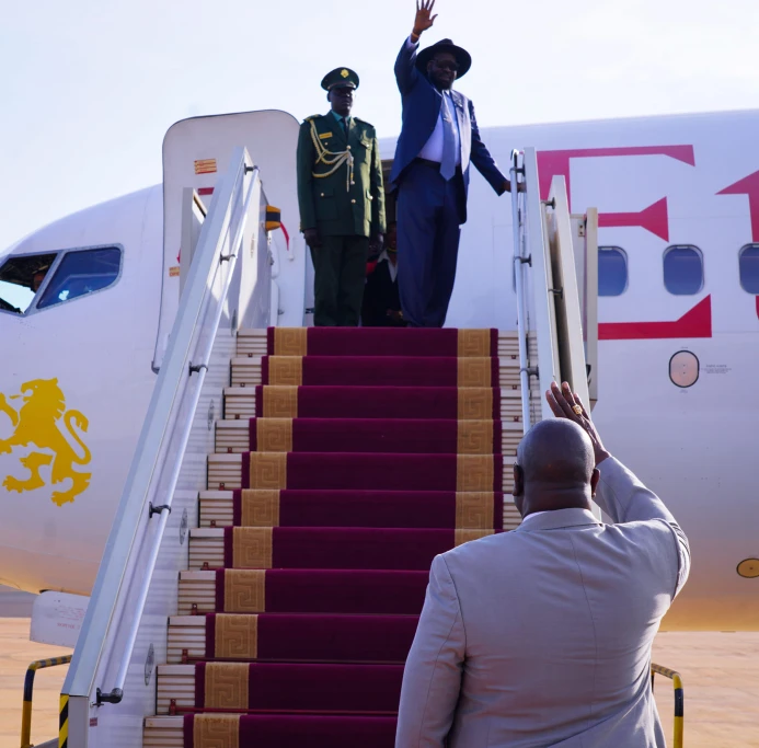 Kiir visits Nairobi for bilateral talks with Ruto