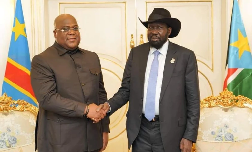 President of DR. Congo arrives in Juba for a bilateral talks with South Sudan