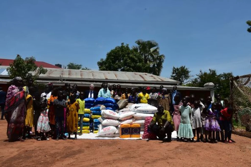 EU donates food to the Juba orphanage