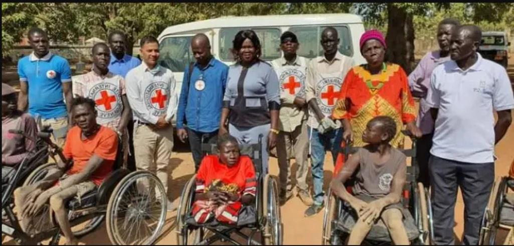 Persons with disability receive wheelchairs in NBG