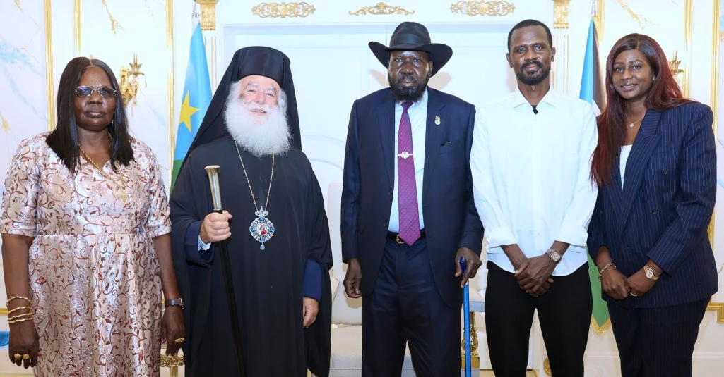 Kiir hosts Theodoros II of Alexandria