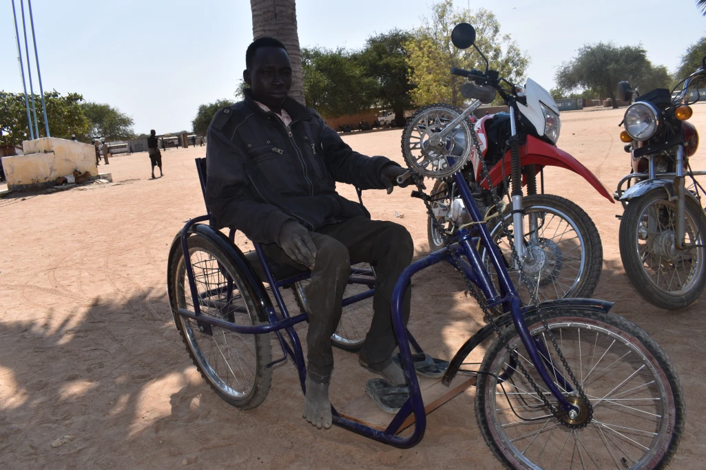 Seven disables students get new wheelchairs bicycles in Turalei